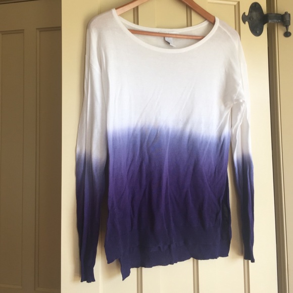 Blue Ombre Lightweight Sweater