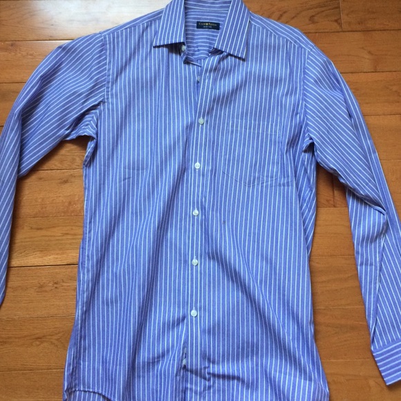 Club room slim fit collard shirt