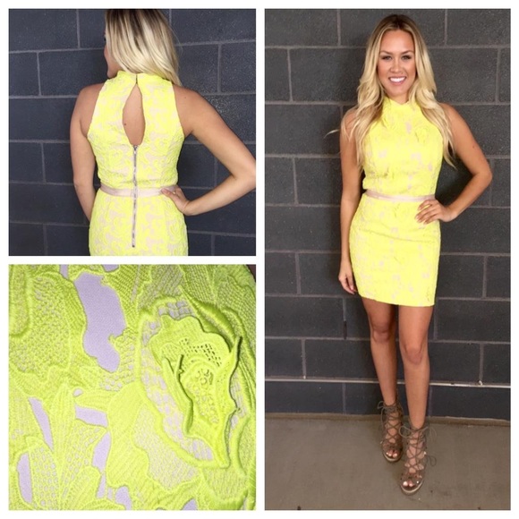 Bright Yellow Mini Dress