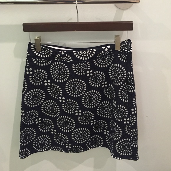 Michael kors Navy perforated skirt