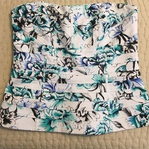 Flora bustier top.