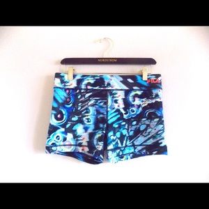 FILA Watercolor Print High Waited Shorts Size S/M