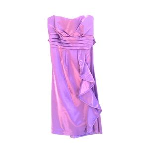 Sweet strapless lavender cocktail dress