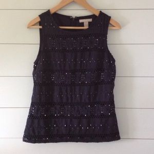 Beaded and embroidered Banana Republic top