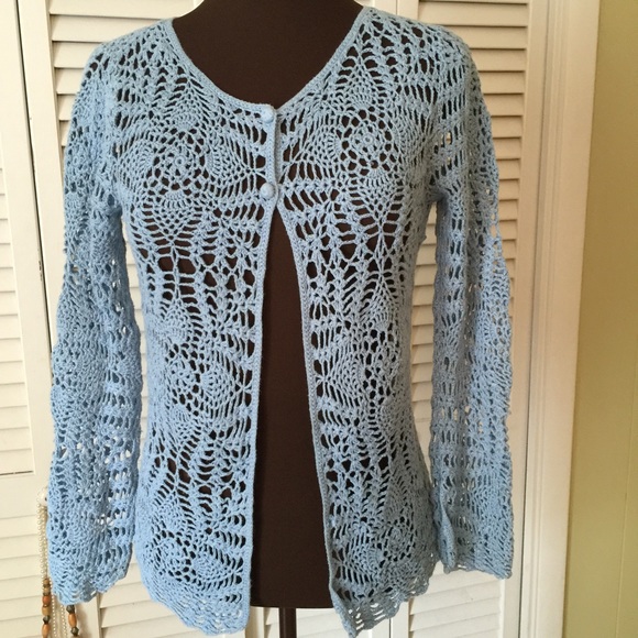 🌹Awesome crocheted Jacket - Picture 2 of 4