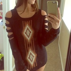 Off the shoulder sweater