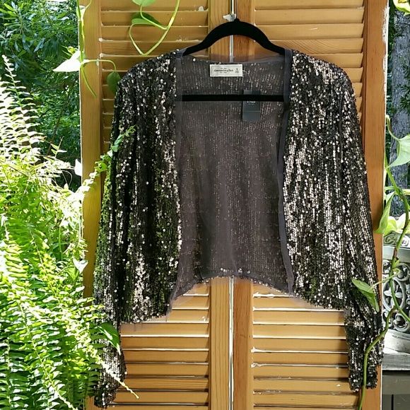 NWT A&F sequin jacket!