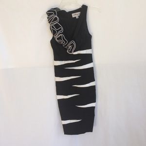 Super sexy black and white cocktail dress