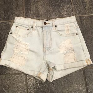 High Waisted Denim Shorts