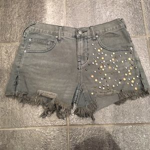 Free People Studded Shorts