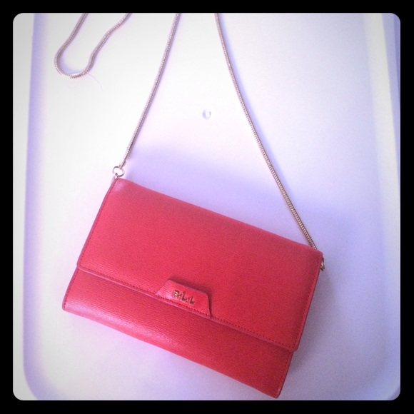 Ralph Lauren Lauren Red Wallet on Chain - Picture 1 of 4