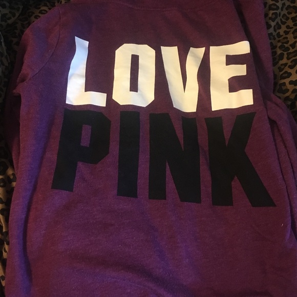 PINK hoodie zip up!