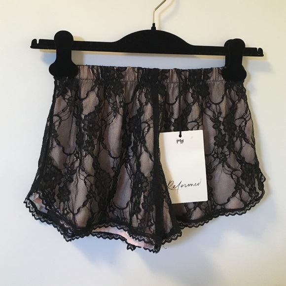 Lace mini soft shorts small Urban outfitters