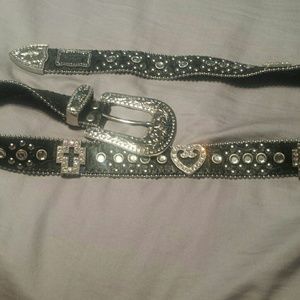Montana West rhinestone belt