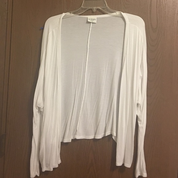 White cardigan