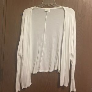 White cardigan