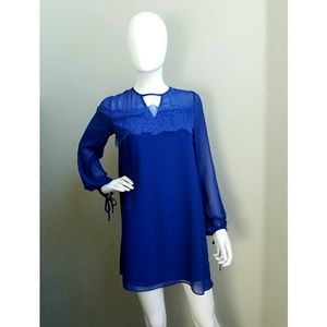 BCBGeneration Chest Detail Royal Blue Dress