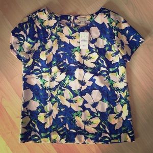 J. Crew Flower Blouse