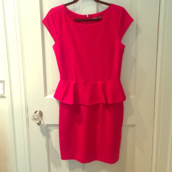 Red Peplum dress