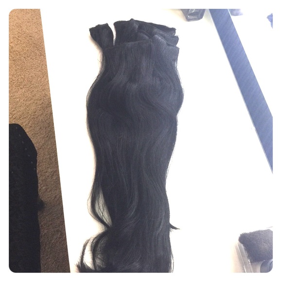 Jet black Bellami extensions