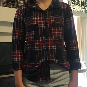 Super soft Rue 21 3/4 sleeve flannel
