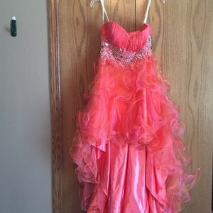 Worn once Juliet high low prom dress!
