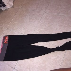 Pink Victoria secret skinny leggings