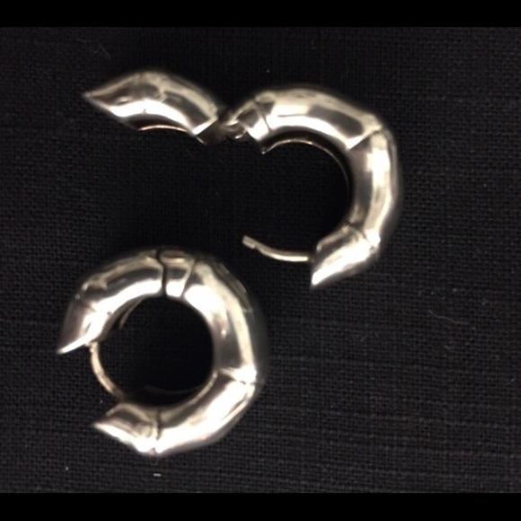 John Hardy sterling silver bamboo earrings