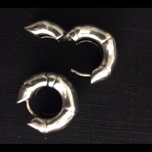 John Hardy sterling silver bamboo earrings