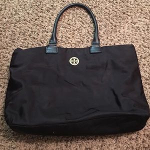 Black nylon Tory Burch shoulder bag