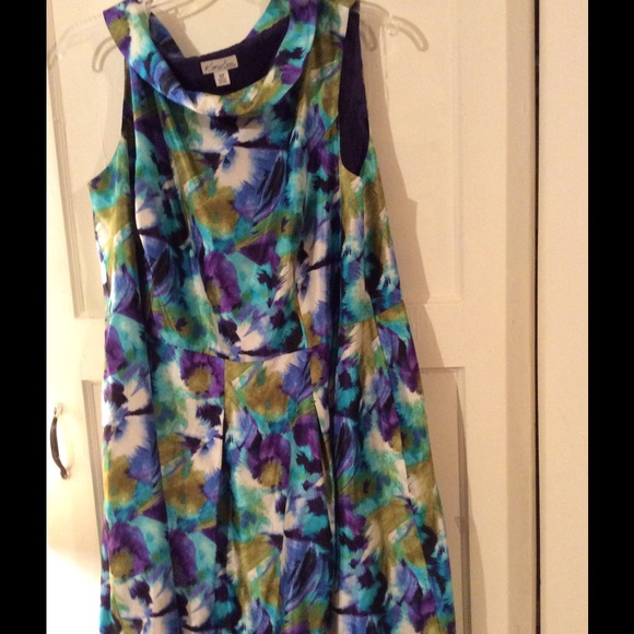 Purple and turquoise dress