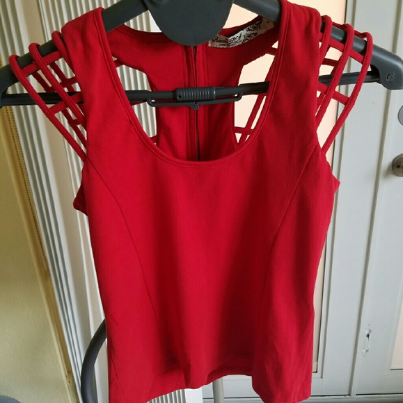 Fashion red top