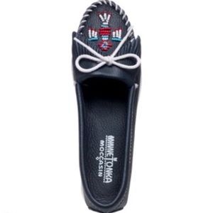 Minnetonka Leather Thunderbird Boat Sole