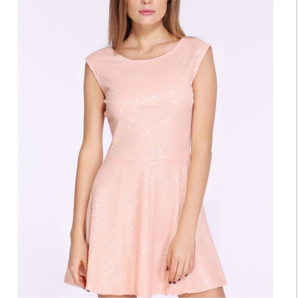 Rose Gold Sequin Dress
