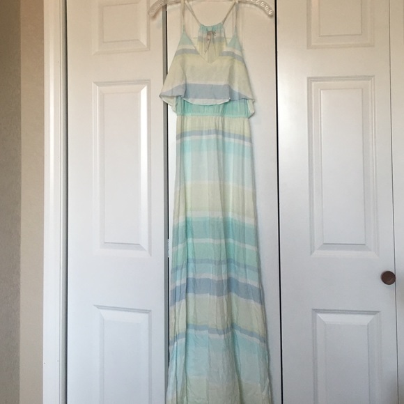 Lauren Conrad pastel maxi dress