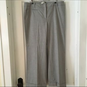 LOFT Ann light grey slacks-like new!!