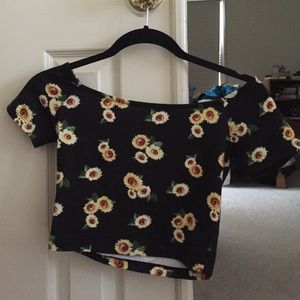 Forever 21 off shoulder crop top