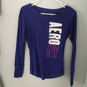Long Sleeve Blue/Purple shirt