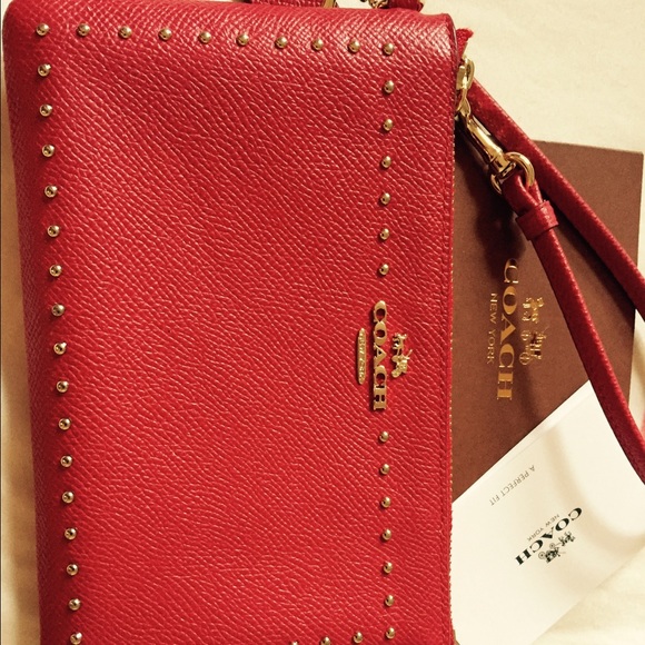 Red coach wristlets