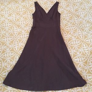 J. Crew Brown Silk Dress