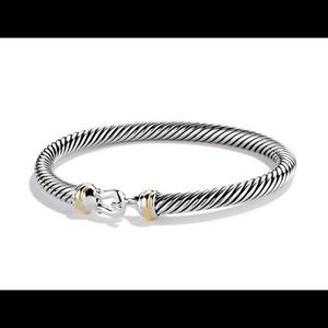 David Yurman Cable Classic Buckle Bracelet w/ Gold
