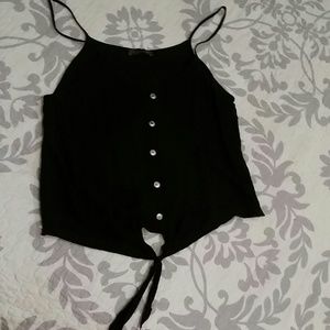 Navy Tank Knot n' Gold