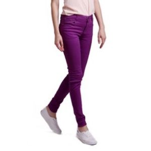 NWT Purple Skinny Stretch Pants