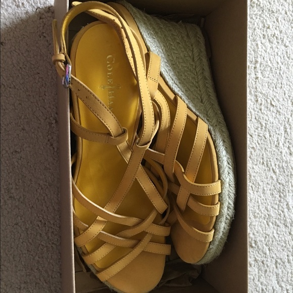 NWT Cole Haan marigold espadrilles