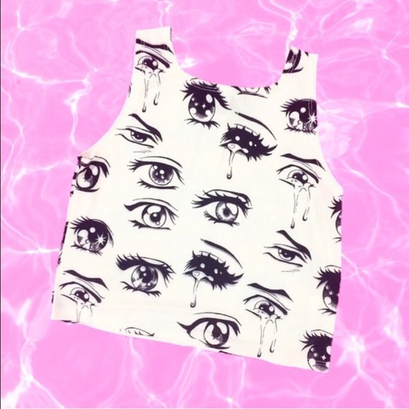 Omighty Anime Eyes Crop top!