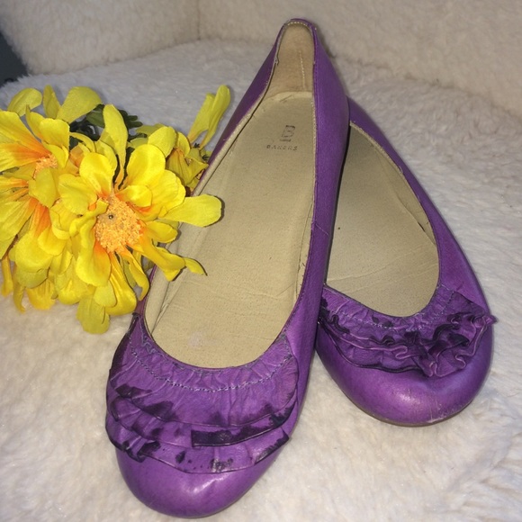 Ted Baker Ruffled Purple Flats