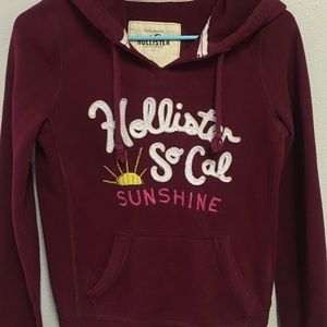 Maroon Hollister hoodie