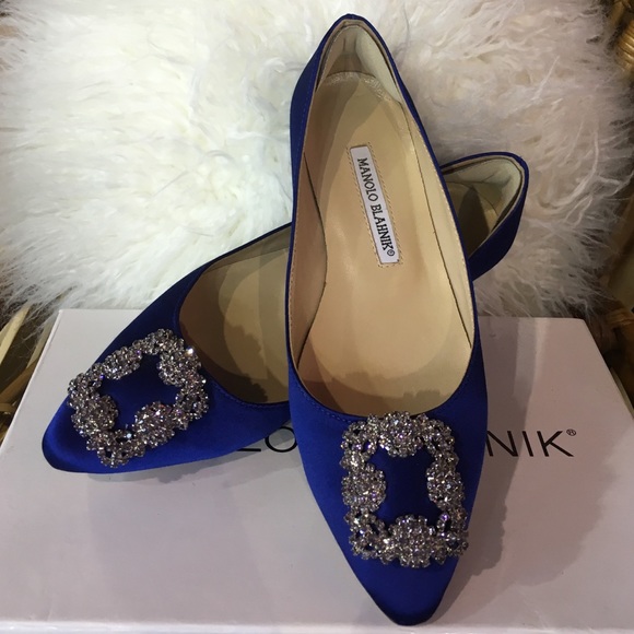 Manolo Blahnik Blue flats size 36