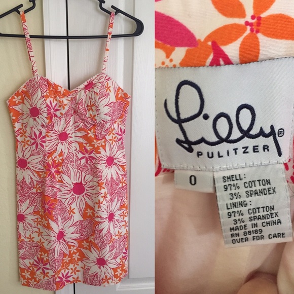 Lilly Pulitzer Sz 0 Floral Dress