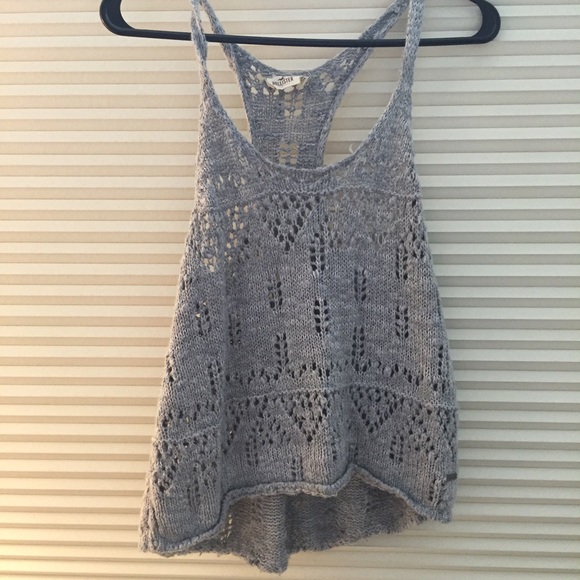 Gray Knit Hollister Tank